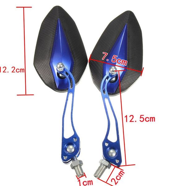 

motorcycle mirrors 1pair 8/10mm screw side back universal rotation rearview scooter rear view