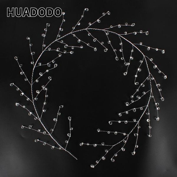 

party decoration 120cm clear acrylic bead garlands crystal wire branch string wedding decorations wreath diy christmas decor supplies