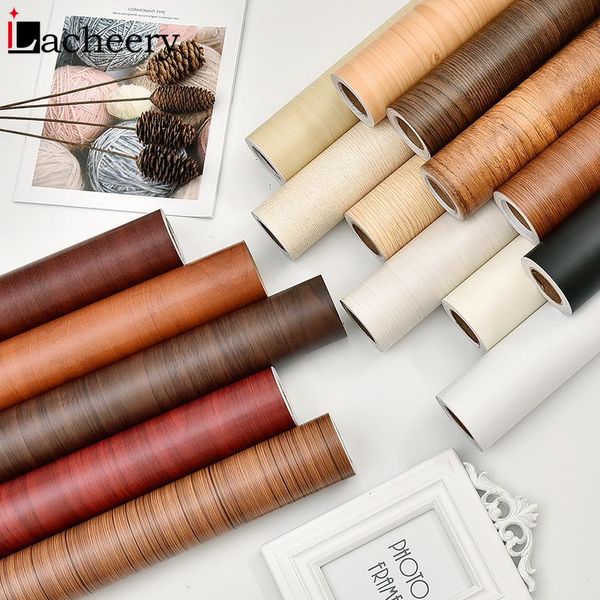 

wallpapers wooden grain waterproof wallpaper oil-proof removable self-adhesive stickers for kids room peel and stick wall papers home decor