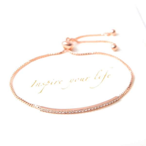 

tb-178 japan and south korea sweet bracelet light luxury micro inlaid zircon pull bracelet women fashion bracelet q0720, Black