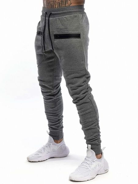 

men drawstring front contrast panel sweat pants g0bq#, Black