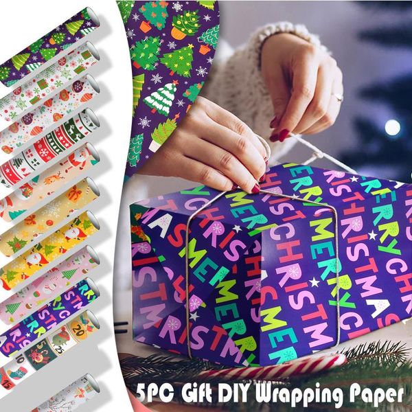 

gift wrap 2021christmas wrapping paper wedding green decoration artware kraft packing vellum origami #t2p