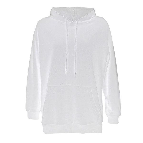 

women's hoodies & sweatshirts fannic 2021 street style fashion loose big pocket solid color hooded women, Black