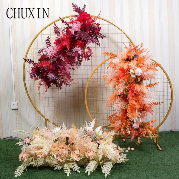 

decorative flowers & wreaths wedding diy flower row road lead background arch decoration fake home romantic arrangement for valentine's