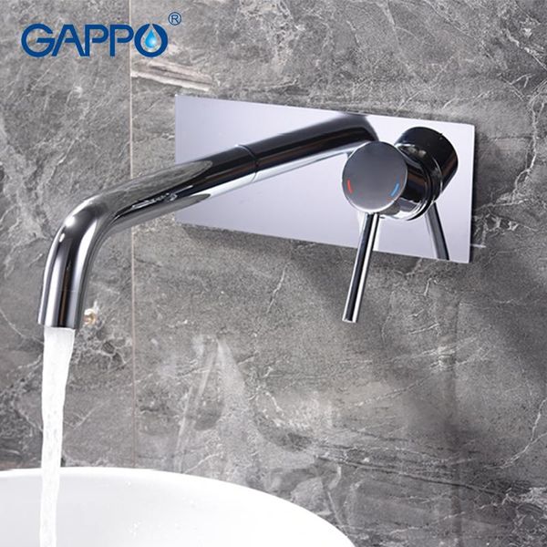 

bathroom sink faucets gappo wall mounted basin faucet chrome brass mixer waterfall shower bath water taps set