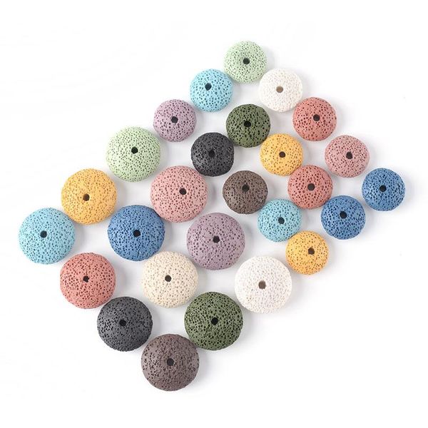 

other natural volcanic stone beads handmade abacus ball diy necklace bracelet jewelry making accessories