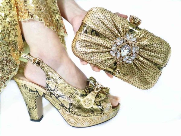 

10cm peep toes shoes matching shining bag for party wedding, Black