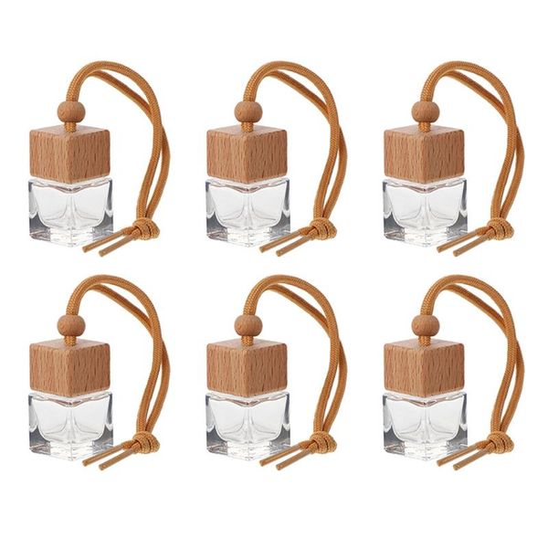 

car air freshener 6pcs perfume bottle diffuser hanging empty refillable