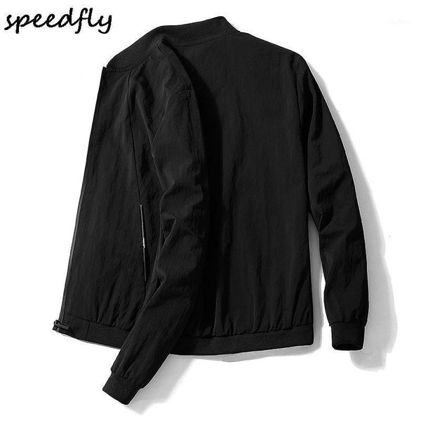 

quality bomber solid casual jacket men spring autumn outerwear mandarin sportswear mens jackets for male coats men's, Black;brown
