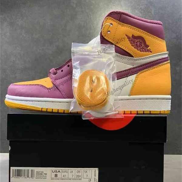 

jumpman i 1 high og brotherhood 555088-706 dark marina blue fragment military men basketball shoes sneakers size 36-47.5