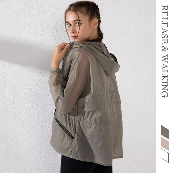 

women sunscreen beach sports jacket coat fitness yoga running autumn winter training exercise ups woman jackets, Black;red