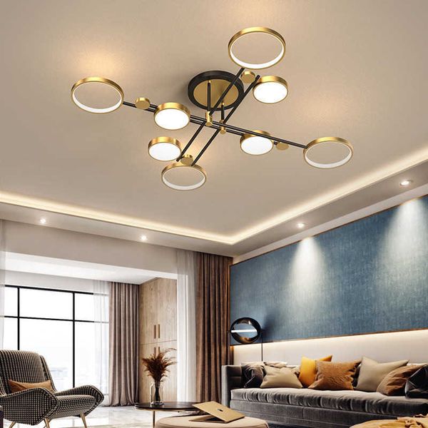 

artpad black ceiling 4/6/8 head light remote control dimmable lamp for living room bedrom l chandelier kitchen