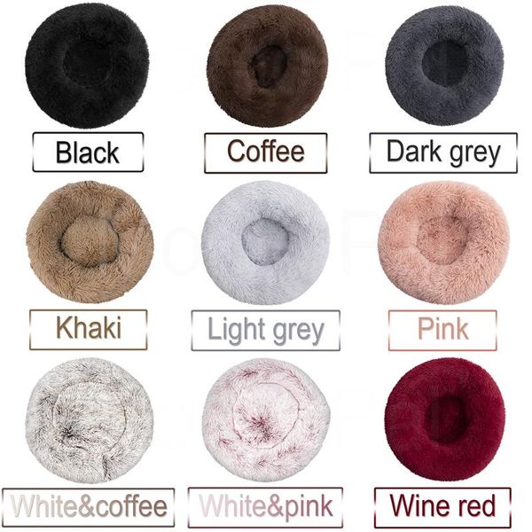 

cat beds & furniture fluffy calming dog bed xxl xl for large dogs round sofa cushion pet product accessories drop long plush mat