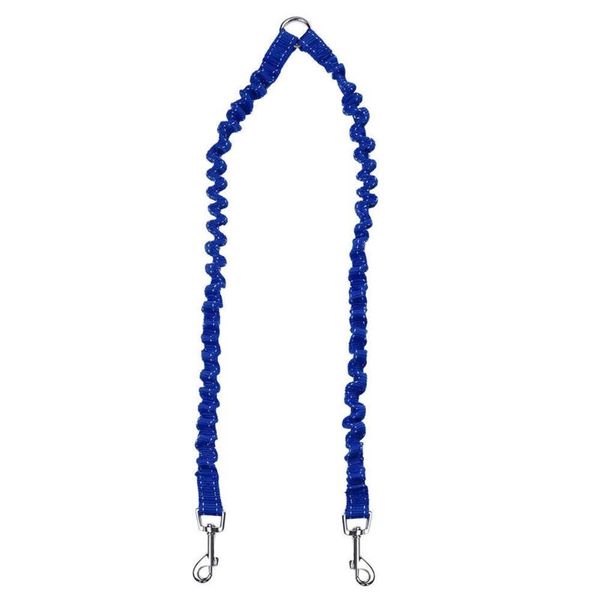 

dog collars & leashes 1 pcs pet lead leash traction rope splitter to 2 double way elastic outdoor drsa889