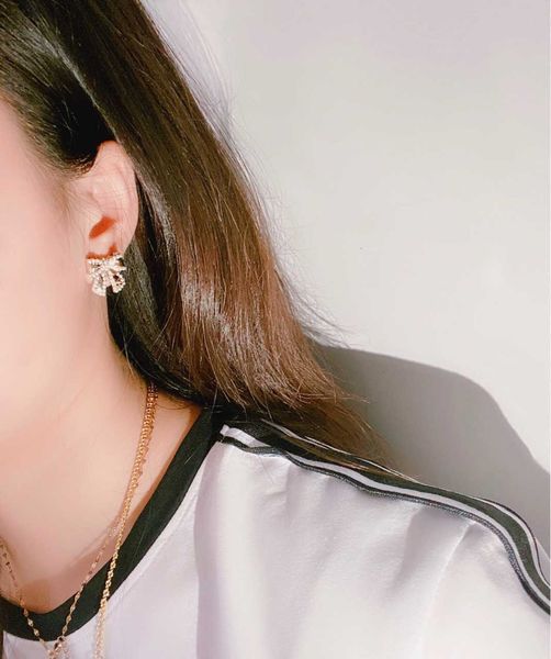 

70%off xiaoxiang pearl bow fashion earrings mhk9, Golden