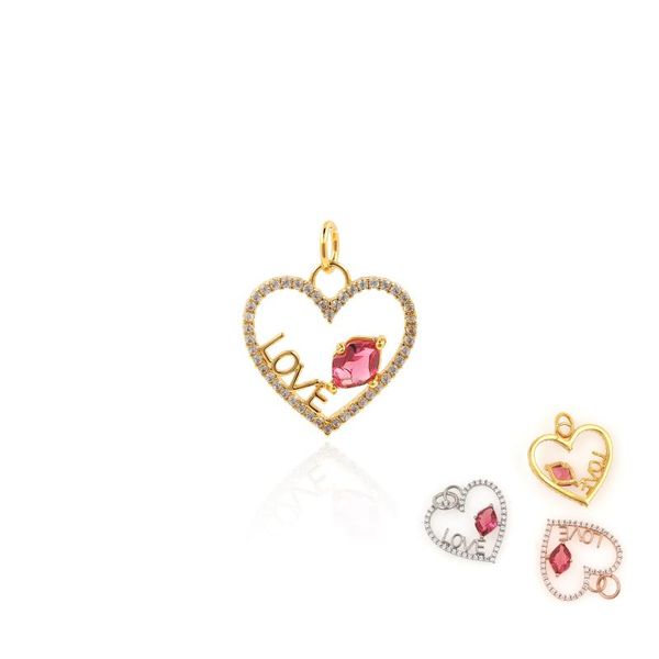 

charms heart love pendant romantic diy bracelet necklace earrings accessories valentine's day gift high sense of, Bronze;silver