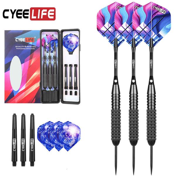 

3 sets darts of 28g black hemp target hard dart needle set