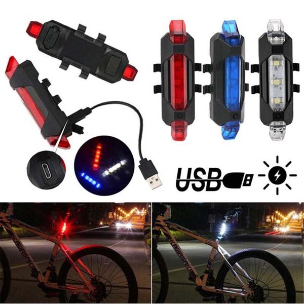

bike lights bicycle light tail usb charging outdoor mtb accessories for night riding