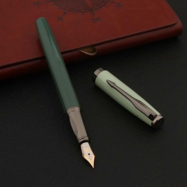 

fountain pens morandi 07 pen metal green gun gray business stationery school supplies ink