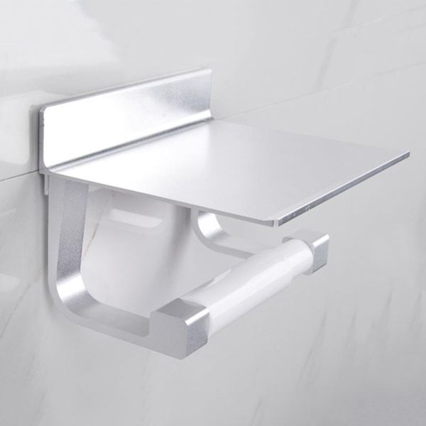 

bathroom storage & organization toilet paper holder loo 1 roll wall-mounted tissue stand shelf plate