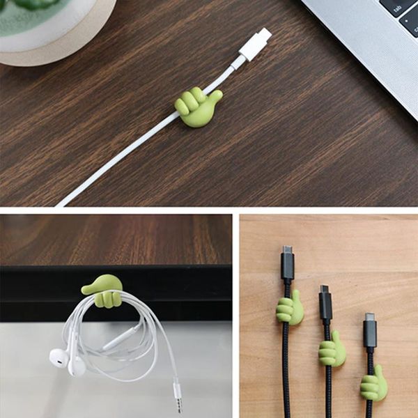 

hooks & rails 1 pc the multifunctional clip holder cable clips organizer thumb shape storage rack for keys cloth household car supply