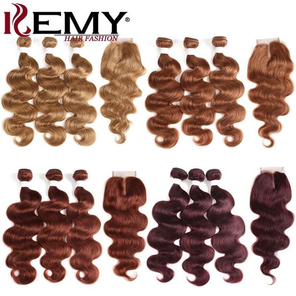

human hair bulks body wave 3 bundles with closure 4x4 brazilian pre-colored non-remy extension kemy, Black