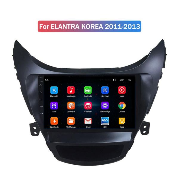 Musica Sistema di Navigazione Multimediale Touch Screen Car Dvd Player 2 Din Per HYUNDAI ELANTRA COREA 2011-2013