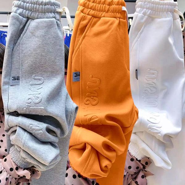 

women's pants & capris harem fall 2021 thin sportswear women loose and hip-hop leggings sweatpants, Black;white