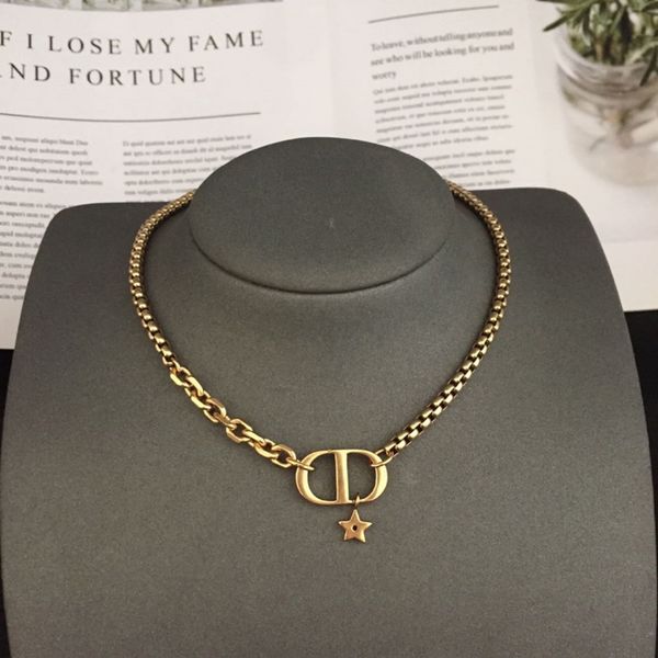 

70% off luxury jewelry 21 new necklace brass made old letter bracelet, Silver