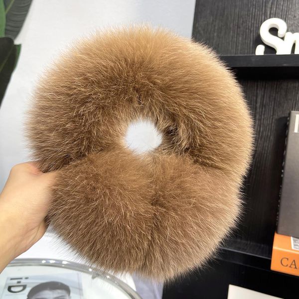 Moda Lüks Hakiki Gerçek Fox Rakun Kürk Kış Sıcak Kabarık Earmuffs Kulaklıklar Eşarp Atkılar Kulak Koruyucusu
