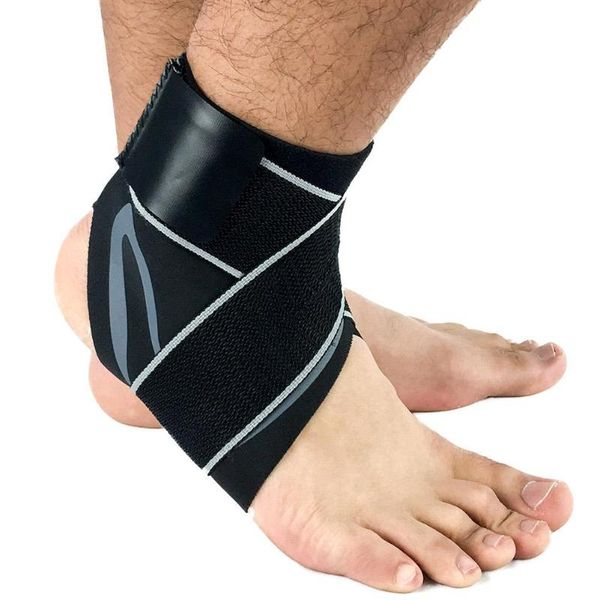 

ankle support sleeve not easy to damage soft elastic brace guard sport fitness bands heel protector, Blue;black