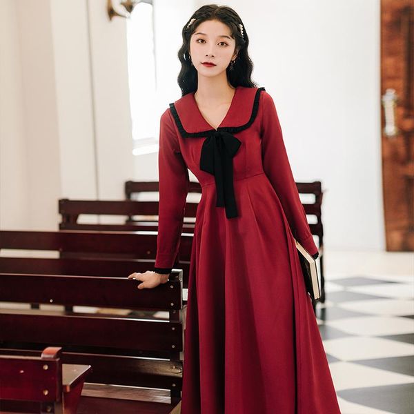 

fashion women's clothing full vintage women dress casual dresses, Black;gray