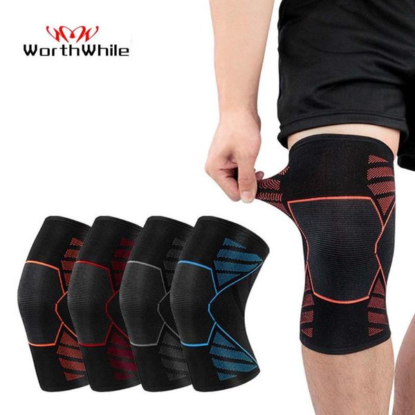 

elbow & knee pads worthwhile 1 pc elastic sports gym fitness gear nylon kneepad brace running basketball protector volleyball support, Black;gray