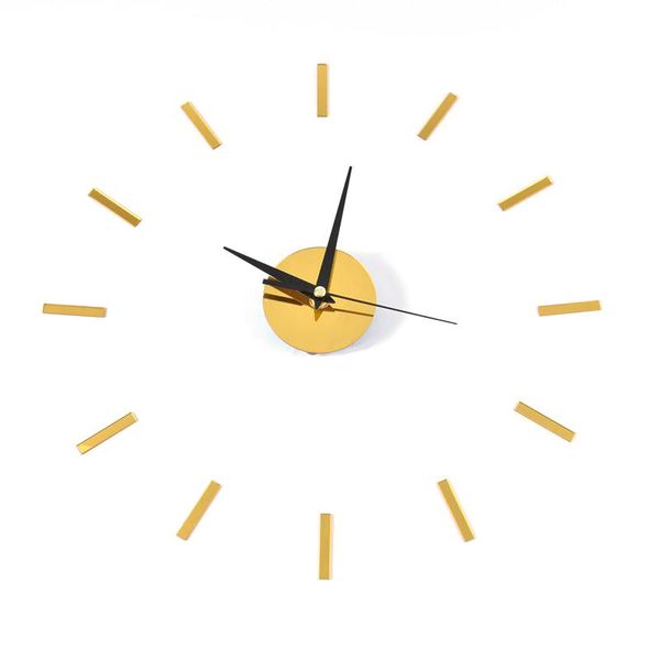 

punch-frameless wall clock stickers 39*39cm acrylic diy decoration silent simple for home livingroom bedroom hyd88 clocks