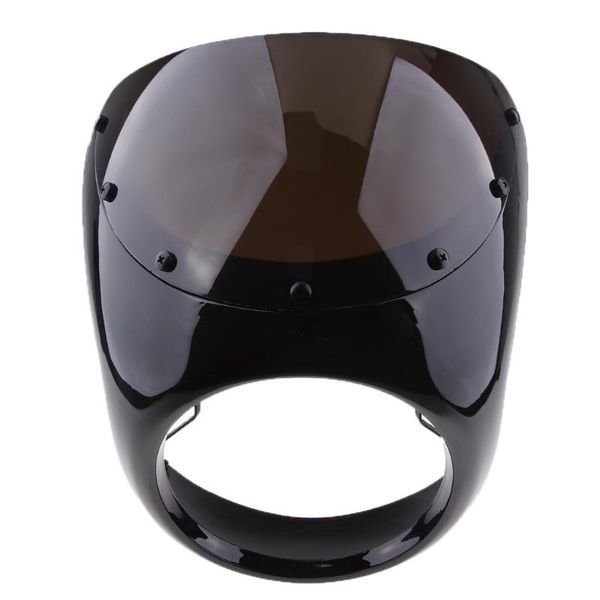 

motorcycle windshield protection headlight fairing retro racer handlebar