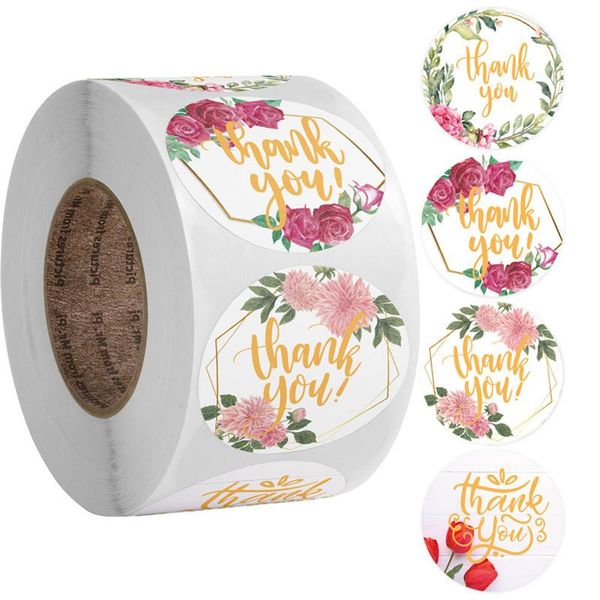 

party decoration gift sealing stickers 500pcs thank you love design diary scrapbooking festival birthday decorations labels