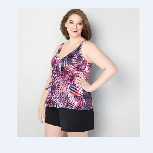 

Swimsuit New two piece swimsuit women's Bikini Large sexy printed swimsuit CQ, White;black