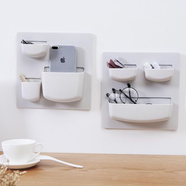 

hooks & rails 1pcs wall shelf punch wall-mounted rack multifunctional creative decoration kitchen bathroom home storage supplies