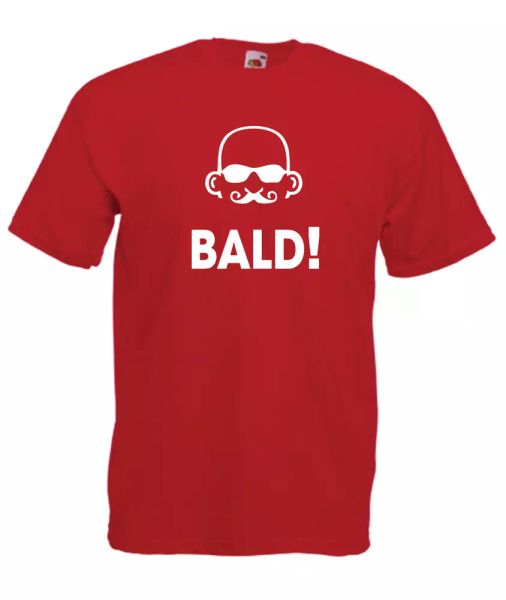 

bald xmas gift idea men women t shirts multi-color size s-2xl, White;black