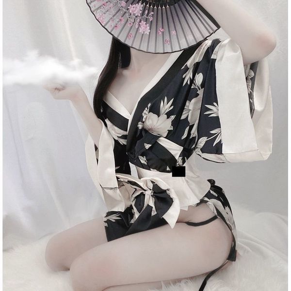 

sakura kimono japanese uniform robe floral bathrobe short kimono robe night bathrobe dressing gown for women night gown, Red;black