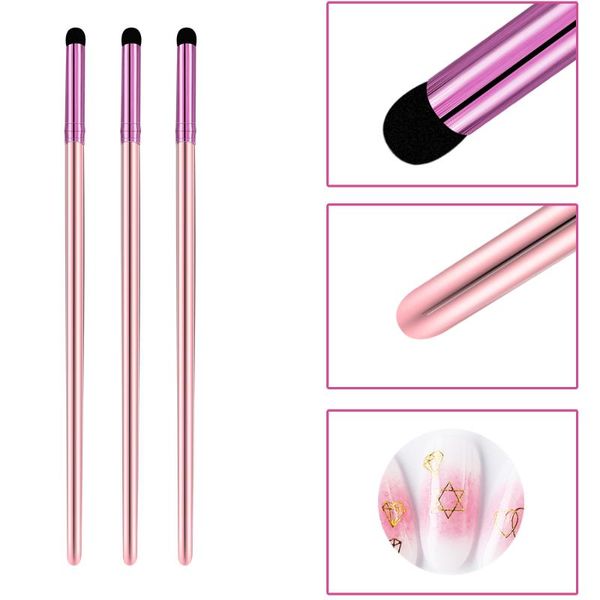 

nail art kits 3pcs gradient brushes picker pen manicure dotting sponge