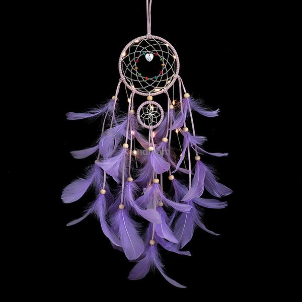 

Feather Dream Catchers Home Decor Wall Hanging Lights | 2024 Christmas Ornaments