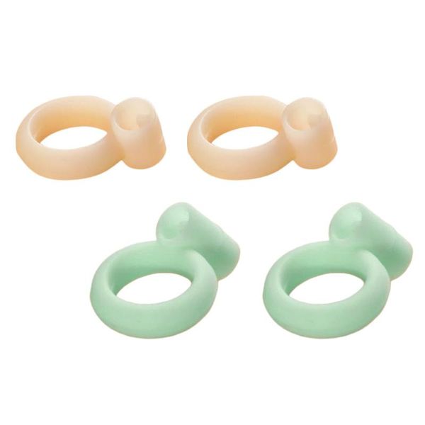 

chopsticks 4pcs practical finger covers silicone rings for learning (random color)