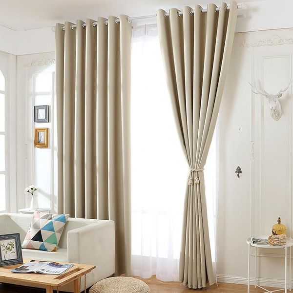 

curtain & drapes high shading blackout for bedroom modern thermal insulating solid finished curtains living room window treatment