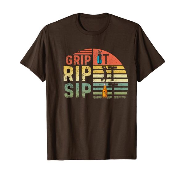 

vintage golf drinking t shirts funny grip rip sip it beer, White;black