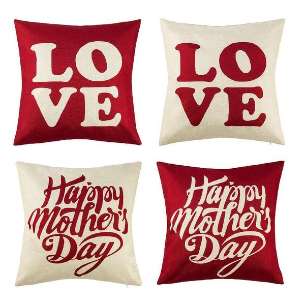 

cushion/decorative pillow happy mothers'day cover throwing love hidden zipper home decoration