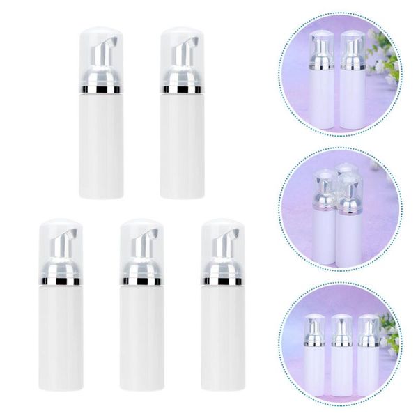 

storage bottles & jars 5pcs 60ml empty foaming makeup refillable cleanser container