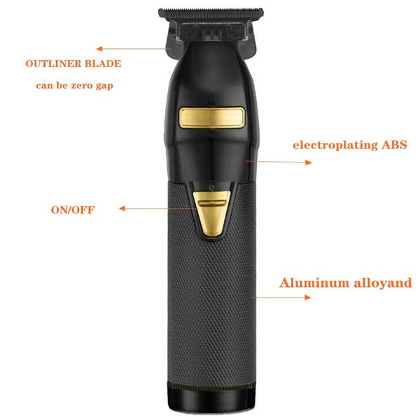 

cordless professional hair clipper barber shop hair trimmer for men electric haircut machine revised to andis t-outliner blade