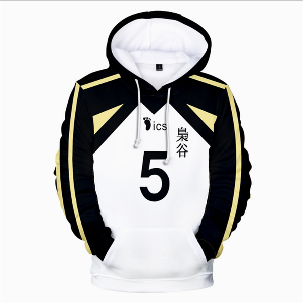 

men's hoodies & sweatshirts animation volleyball junior team uniform yinju 3d hoodie for men women anime sweatshirt boys girls pullover, Black