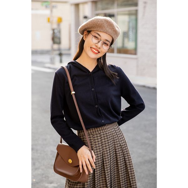 

sweater spring autumn thin hooded youthful korean style cardigan sweater eh1o, White;black